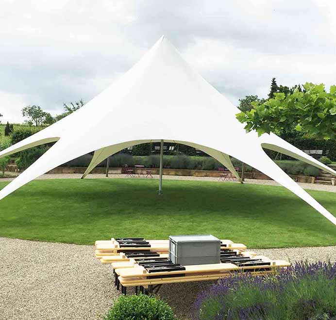 Shelter Starflex &ndash; Andreas Seibert &ndash; Partyzelt Verleih Speyer