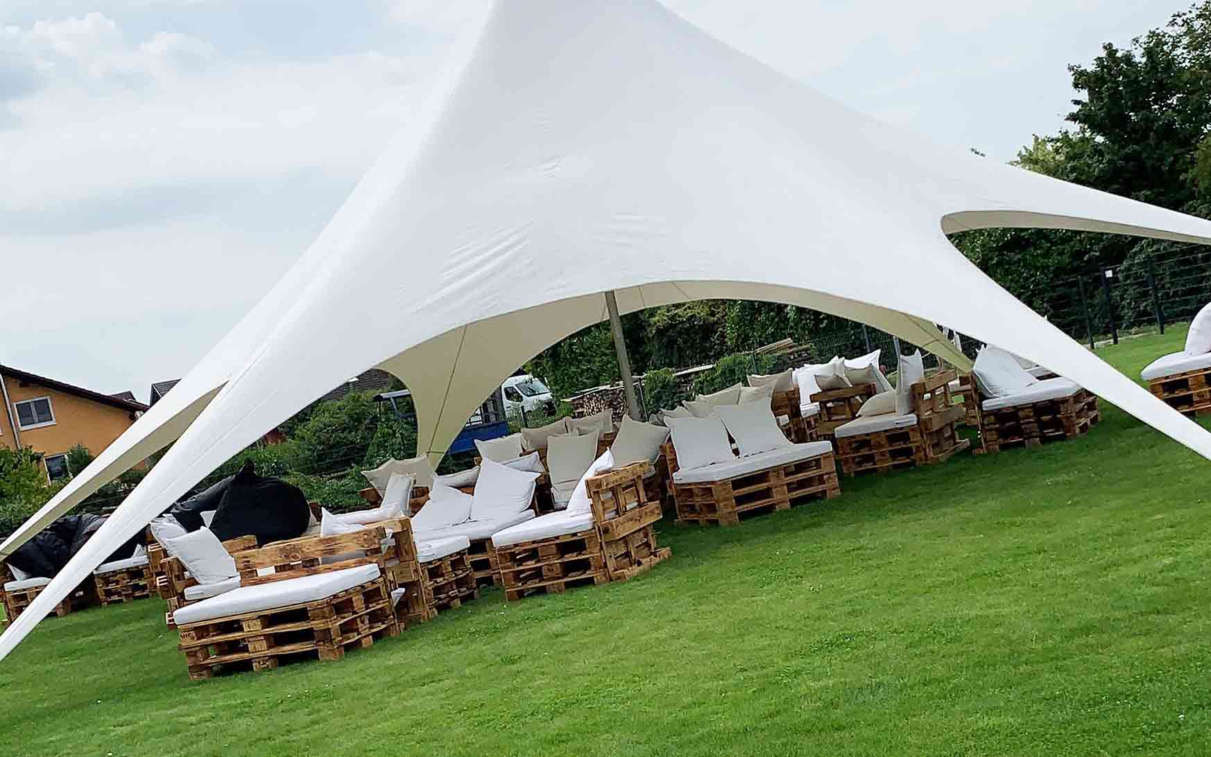 Zeltverleih, Partyzelt Verleih, Zelt mieten, Zelt Shelter Starflex